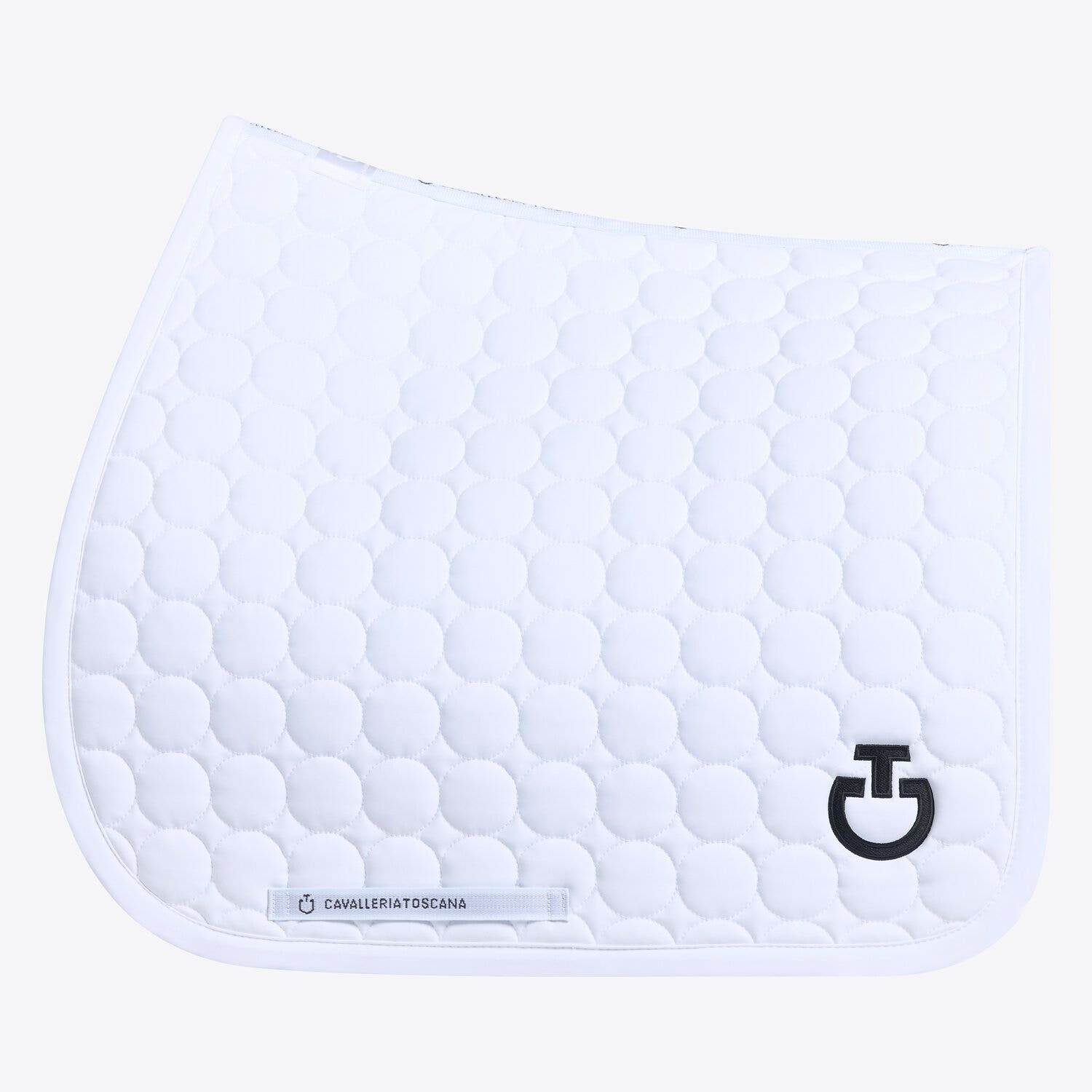 Cavalleria Toscana Dressage horse saddle pad WHITE/KNIT-1