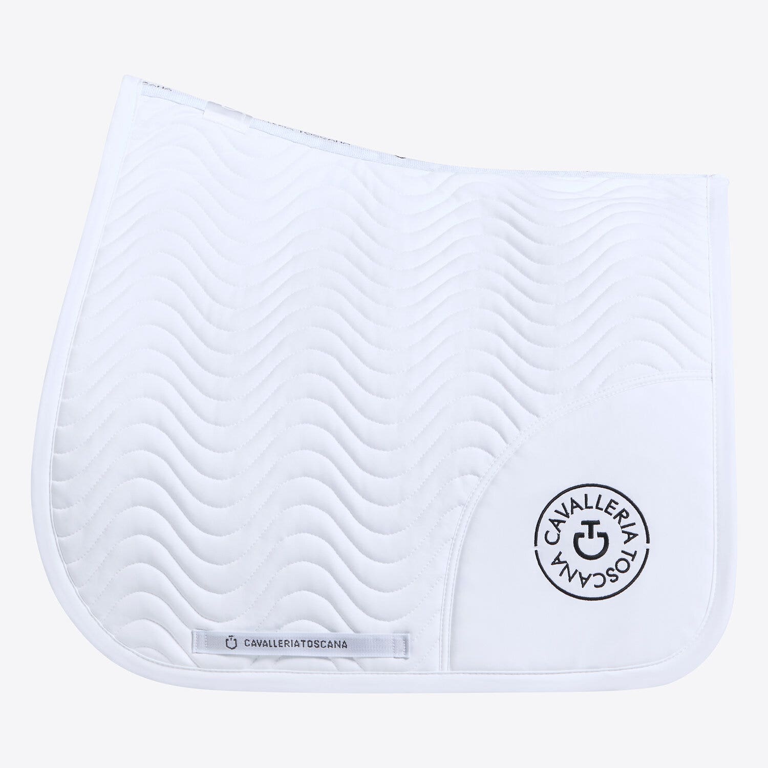 Cavalleria Toscana Dressage horse saddle pad WHITE-1