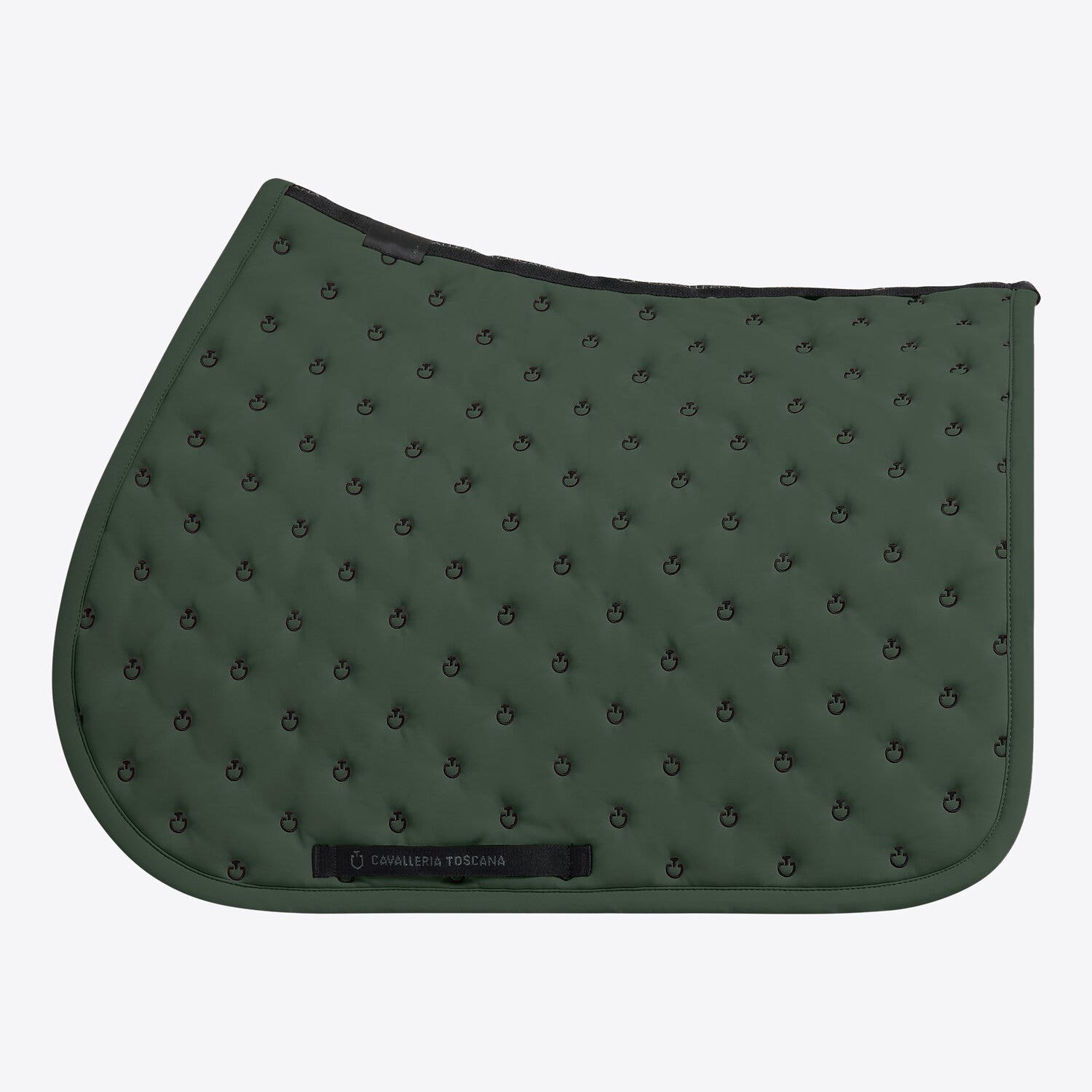 Cavalleria Toscana Cavalleria Toscana Jumping Saddle Pad with Quilted Design and Micro Logo JUNGLE GREEN-1