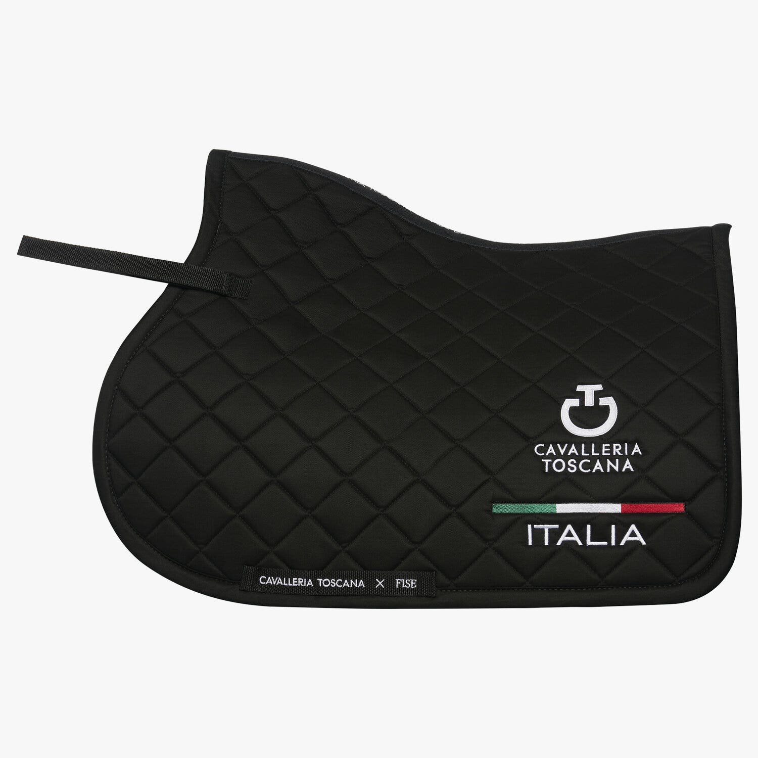 Cavalleria Toscana FISE jumping saddle pad BLACK-1