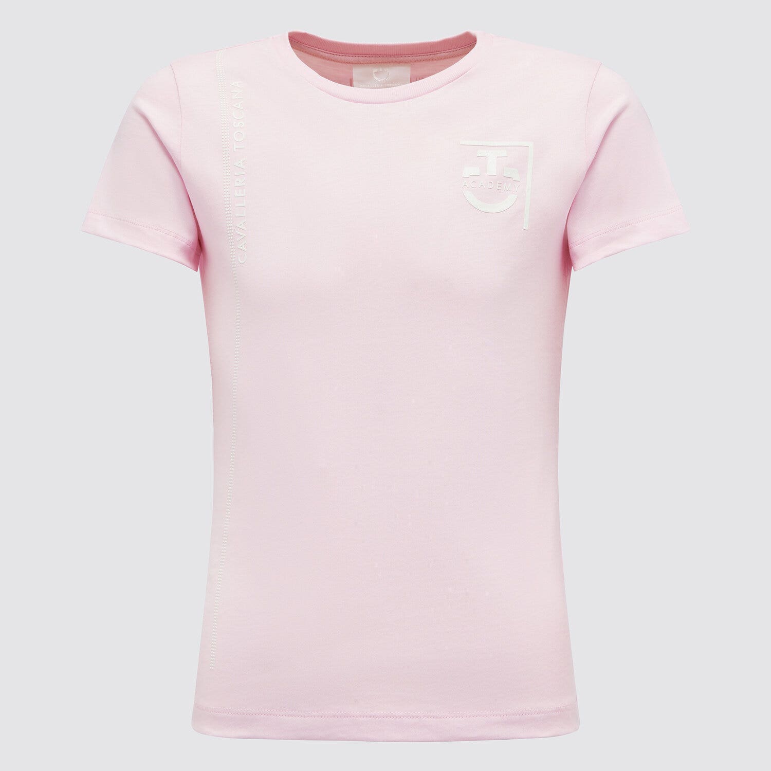 Cavalleria Toscana Girl's cotton t-shirt LIGHT PINK-1