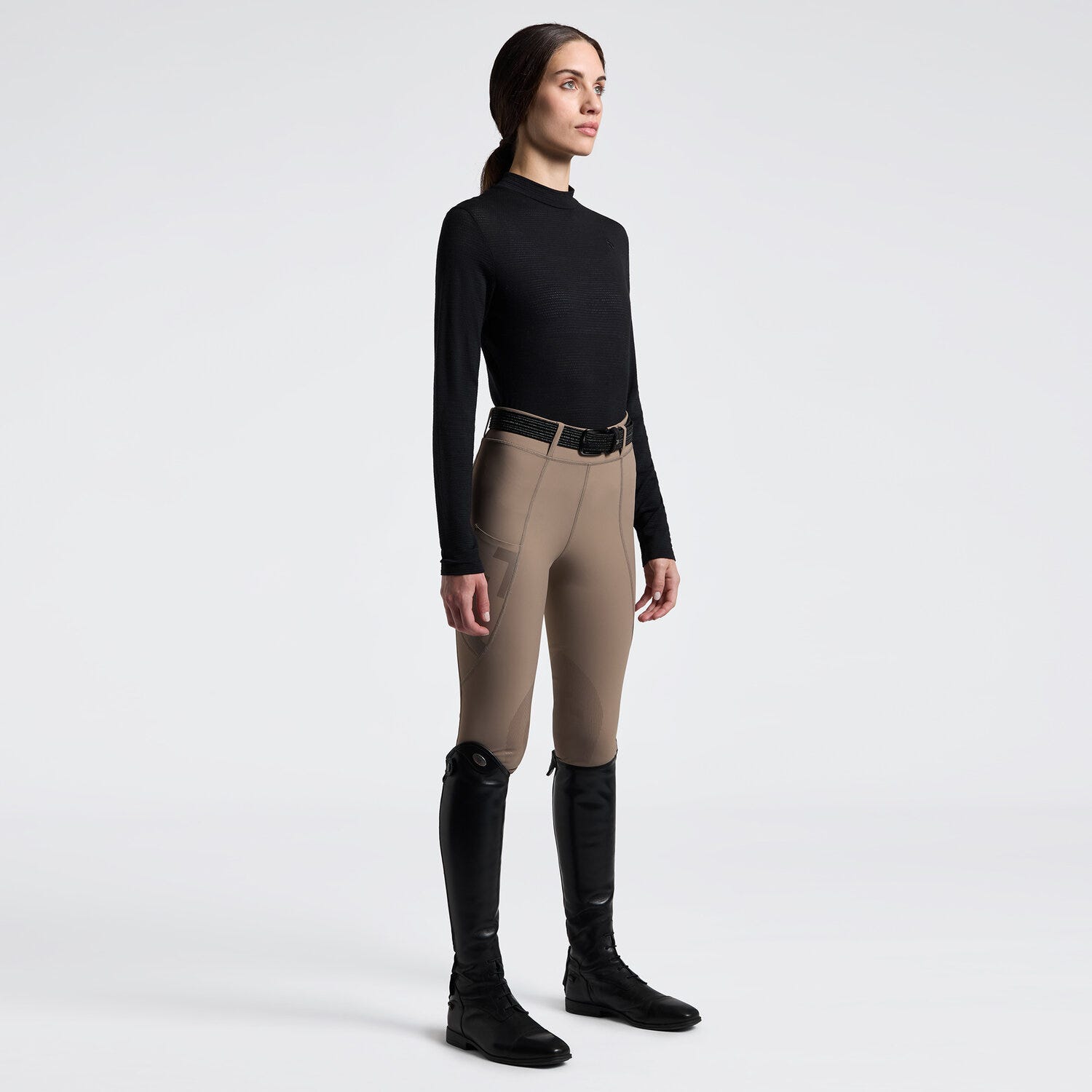 Cavalleria Toscana Women's Technical Wool Long Sleeve Performance T-Shirt