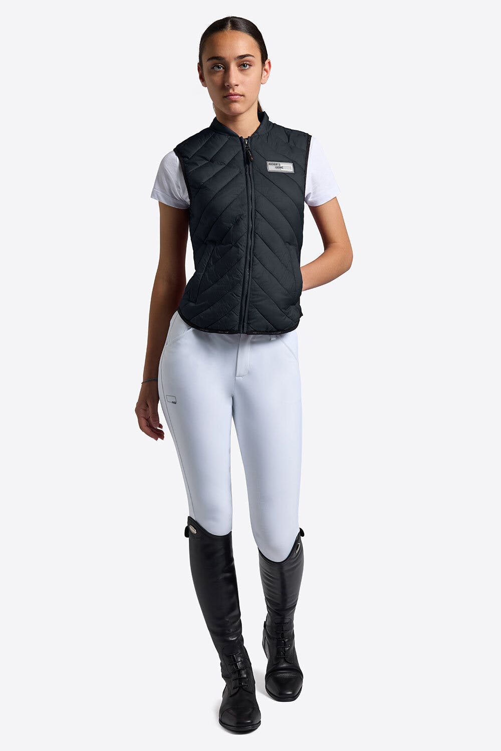 Rider's Gene Rider’s Gene Lightweight  Women’s Puffer Vest NAVY-1